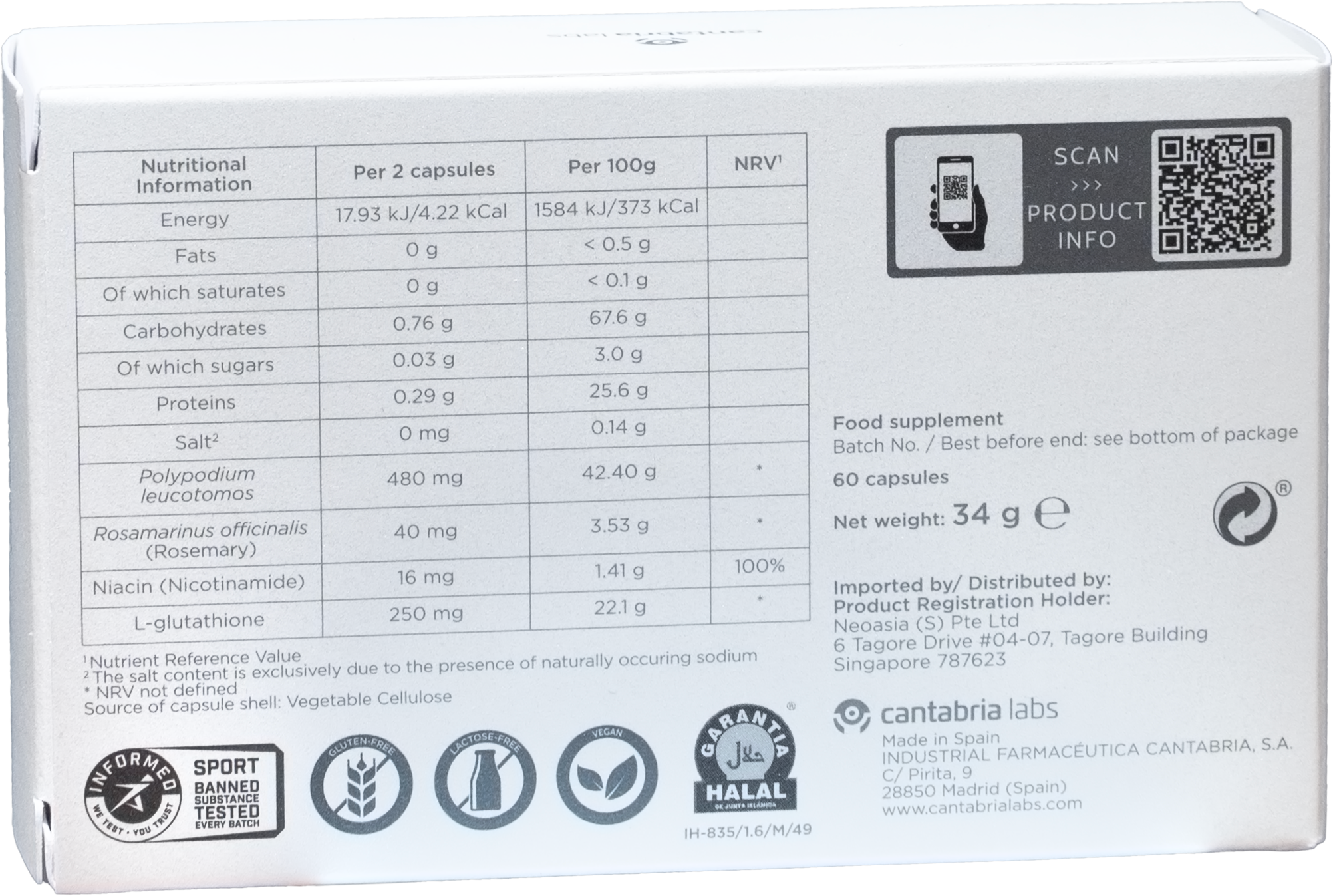 Heliocare Luminance Oral 60s | National Skin Centre Heliocare Luminance Oral 60s | National Skin Centre